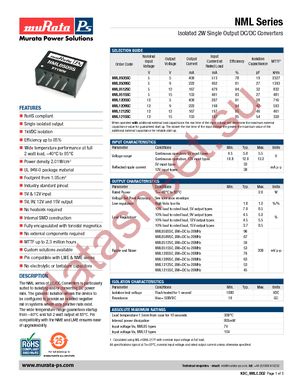 NML1215SC datasheet  